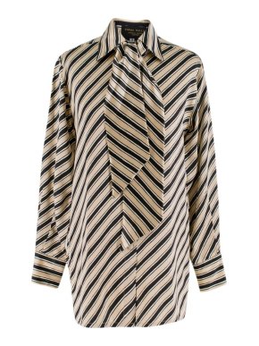Emma Willis Silk Stripe Shirt With Neck Tie
