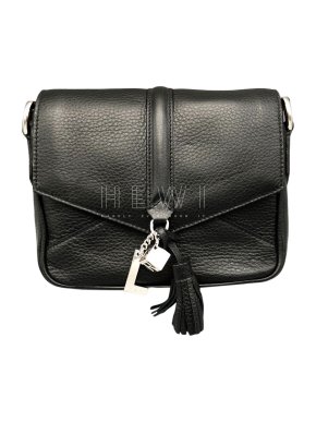 Lancel Black Calfskin Nine Shoulder Bag