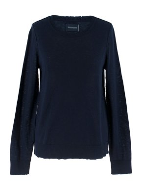 Zadig & Voltaire Navy Miss CP Cashmere Jumper