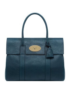 Mulberry Bayswater in Petrol Lambskin
