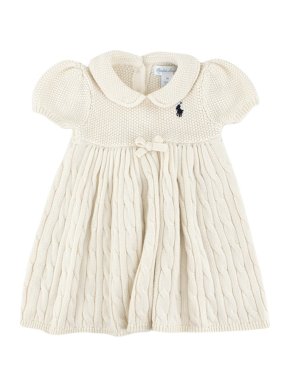 Ralph Lauren Cable-Knit Babydoll Dress