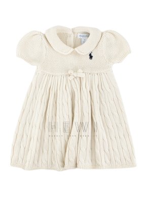 Ralph Lauren Cable-Knit Babydoll Dress