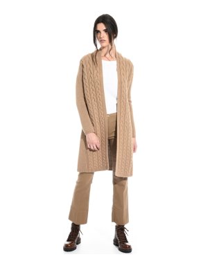 MaxMara camel wool and cashmere cardigan