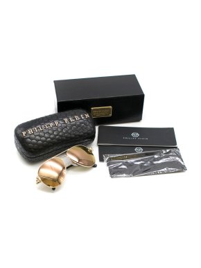 Philipp Plein Gold Classic Aviator Sunglasses