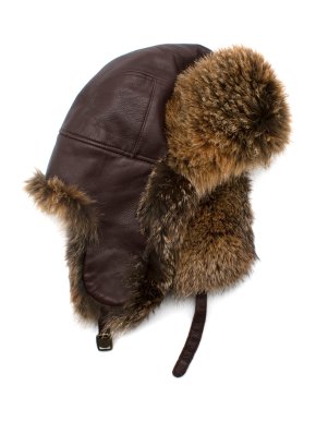 Loro Piana Leather & Fur Aviator Hat
