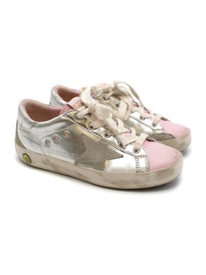 Golden Goose Kids Silver Superstar Sneakers