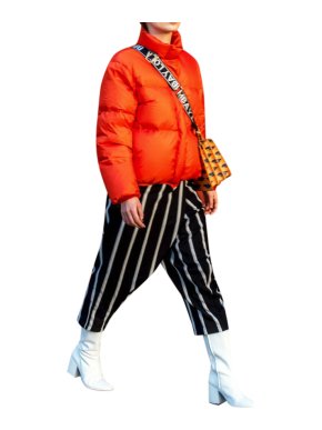 Bimba Y Lola Orange puffer jacket