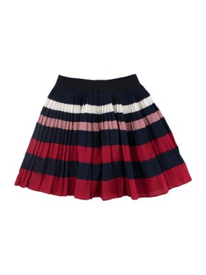 Gucci Pleated Striped Skirt
