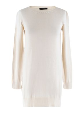 The Row Lightweight Silk Blend Longline Sweater
