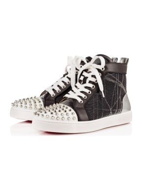 Christian Louboutin Lou Spikes Flat LuX/Tis High Tops