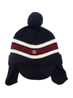 Gucci Kids Knit Pom Pom Hat