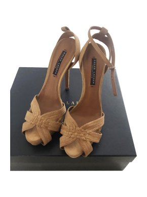 Ralph Lauren camel suede sandals