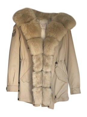 Thomas Bieber Fur Collection Rabbit & Fox Fur Coat