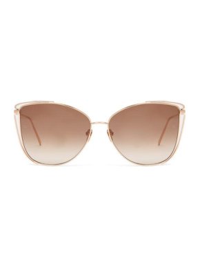 Linda Farrow Amina 809/C5 rose gold sunglasses