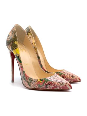 Christian Louboutin Marbled Pigalle 120mm Pumps