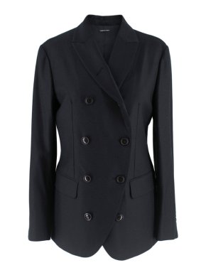 Giorgio Armani Black double breasted Blazer