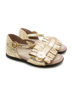 Gucci Toddler Sandals in Gold