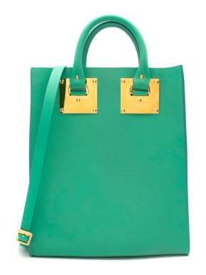 Sophie Hulme Fluro Green Square Albion Bag