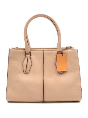 Tod's Beige Leather Piccola Shopping Bag