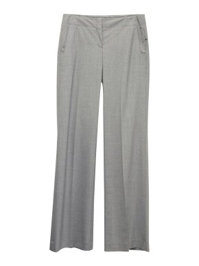 New Theory grey wide leg suit trousers