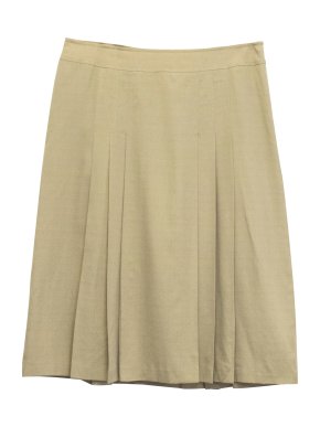 MaxMara beige pleated skirt