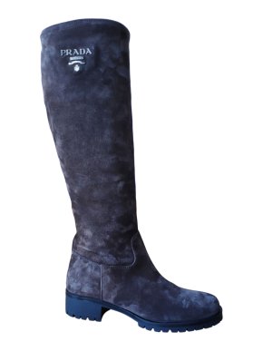 Prada Brown Suede Knee Boots