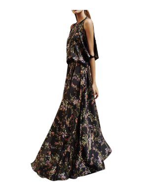 Alexis Angia Floral Maxi Dress in Black