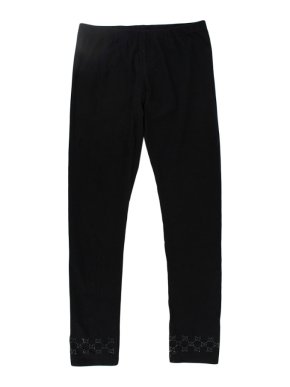 Gucci Black Crystal Embellished  Leggings