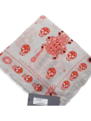 Alexander McQueen Jewelled Bug Skull Scarf