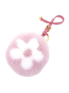 Prada Rabbit Fur & Leather Coin Purse