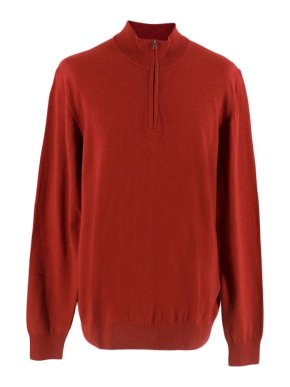 Hackett Zip Neck Wool Sweater