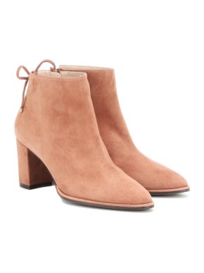 Stuart Weitzman Gardiner Suede Ankle Boots