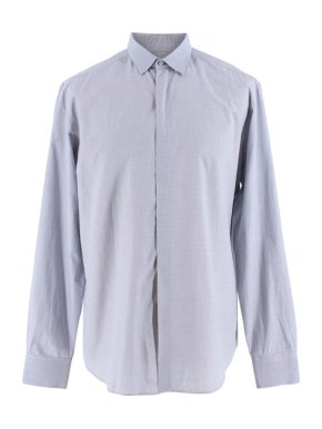 Lanvin Button-Up Blue Shirt