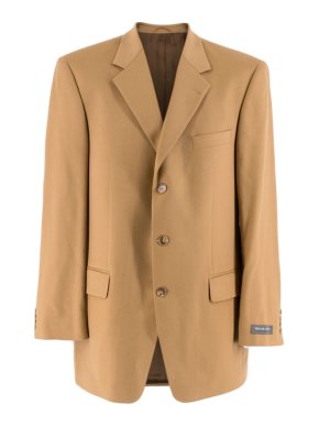 Barutti Camel Cashmere Single-Breasted Jacket