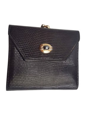 Gucci Lizard Black Card Holder