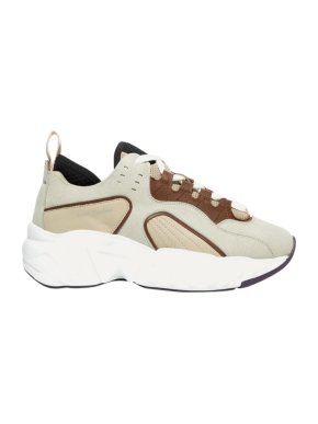 Acne Studios Manhattan leather, suede and mesh sneakers