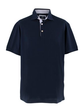 Boggi Navy Cotton Polo Shirt