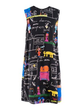 Dolce & Gabbana Viva la Familia Print Shift Dress