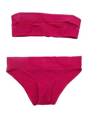 Eres Fuchsia Strapless Perforated Bikini Set