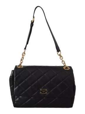 Dolce & Gabbana Black Quilted Leather Shoulder Bag