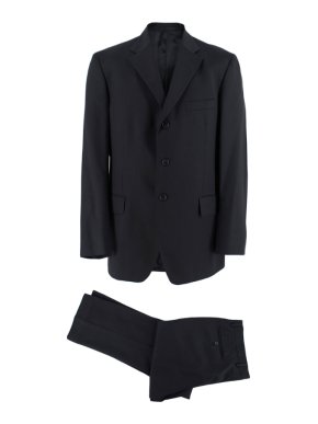 Boggi Black Wool Single Breasted Suit