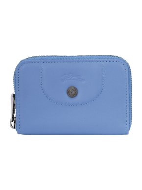Longchamp Cornflower Blue Compact Coin Purse