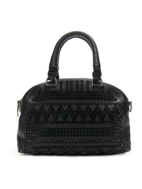 Christian Louboutin black studded panettone bowling bag