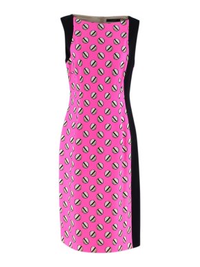 Giles Screw Pois Pink Printed Dress