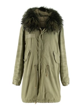 Mr & Mrs Italy Khaki Parka W/ Fur trim