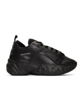 Acne Studios Leather black manhattan sneakers