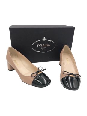 Prada Patent Leather Two-Tone Pumps