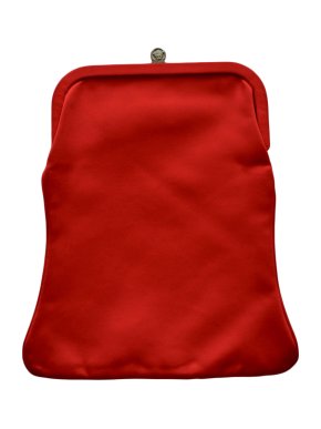 Gianni versace Vintage Red Silk Clutch