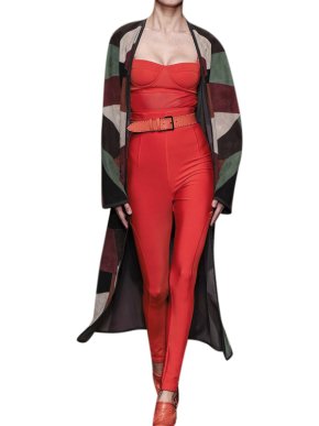 Max Mara Red High Waist Leggings