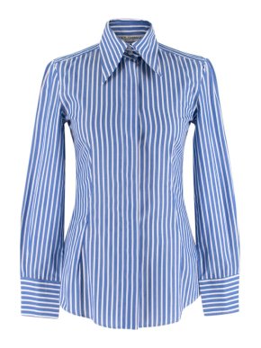 Dolce & Gabbana Blue & White Striped Shirt